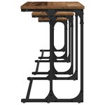 vidaXL Table basse gigogne 3 Pièces Bois ancien 50.5 x 35 x 53 cm