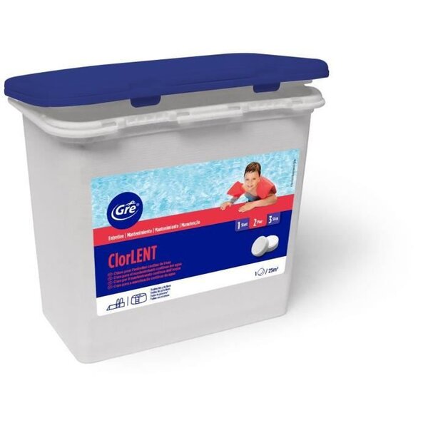 GRE Galettes de Chlorelent - 1 Kg - Permet de détruire tous les organismes, champignons et bactéries