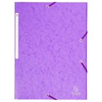 Chemise À Élastiques Maxi Capacity Carte Lustrée 425gm2 - A4 - Violet - X 25 - Exacompta