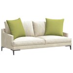 vidaXL Coussins de canapé 2 Pièces Vert clair 60 x 60 cm tissu