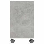 vidaXL Table d'appoint Gris béton 70x35x55 cm Bois d'ingénierie