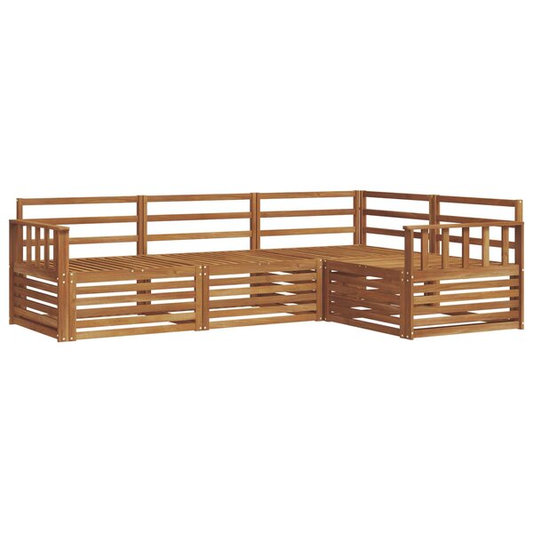 vidaXL Ensemble de canapés d'extérieur 4 pc Naturel