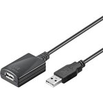 Rallonge USB 2.0 amplifiée Goobay - 5m M/F (Noir)