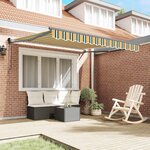 vidaXL Auvent Rétractable Multicolore 350 x 250 cm