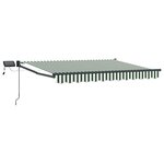 vidaXL Store rétractable manuel avec LEDs 3 5 x 2 5 m