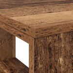 vidaXL Bureau d'angle Vieux bois Bois massif de récupération Moyen