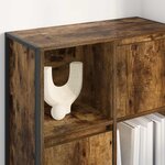 vidaXL Bibliothèque Chêne Fumé 68 x 30 x 108.5 cm Bois d'ingénierie