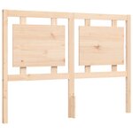 vidaXL Cadre de lit avec tête de lit 140x190 cm bois massif
