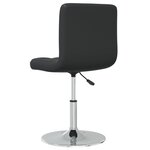vidaXL Chaise à manger Noir Similicuir