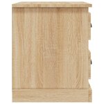 vidaXL Tables de chevet 2Pièces chêne sonoma 39x39x47 5cm bois ingénierie