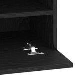 vidaXL Meuble TV Noir 40 x 30 x 60 5 cm Bois d'ingénierie
