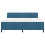 vidaXL Lit à ressorts avec matelas noir 100x200 cm en velours