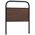 vidaXL Tête de lit chêne marron 80 cm acier et bois d'ingénierie
