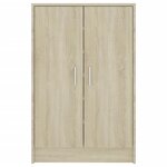 vidaXL Armoire à chaussures Chêne Sonoma 60x35x92 cm Bois d’ingénierie