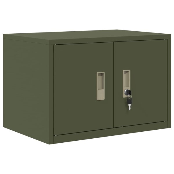 vidaXL Armoire de rangement Vert olive 60 x 40 x 40 cm Acier