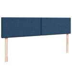 VidaXL Cadre de lit ottoman avec matelas bleu 180x200 cm tissu