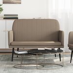 vidaXL Banc Cappuccino 107x80x81 cm Similicuir