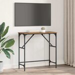 vidaXL Table console Bois ancien 75 x 32 x 75 cm Bois d'ingénierie