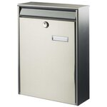 Burg-wächter boîte aux lettres berlin 3777 ni acier inoxydable argenté