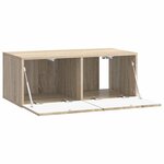 vidaXL Meuble TV mural 98 x 41 x 30 cm Chêne Sonoma Bois d'ingénierie