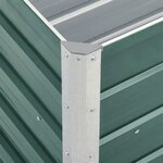 vidaXL Lit surélevé de jardin Acier galvanisé 240x40x45 cm Vert