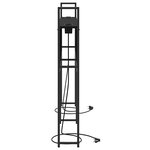 vidaXL Tête de lit de rangement Chêne noir 135 cm Bois d'ingénierie