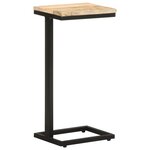 vidaXL Tables d'appoint 2 Pièces 31 5x24 5x64 5 cm Bois de manguier brut