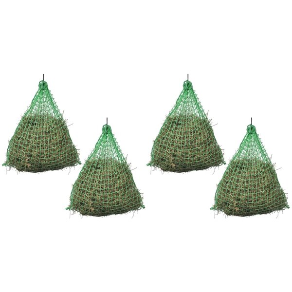 vidaXL Filet à foin 4 Pièces Rond 0 75 x 0 5 m PP