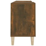 vidaXL Meuble TV Chêne fumé 150x30x50 cm Bois d'ingénierie