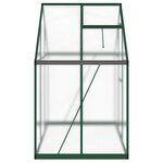 vidaXL Serre avec cadre de base vert 169x114x195 cm aluminium