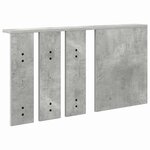 vidaXL Porte-manteau mural avec étagère Gris béton 85 x 10 x 45 cm