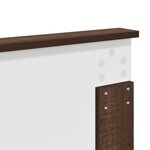 vidaXL Tête de lit Chêne brun 200 cm Bois d'ingénierie