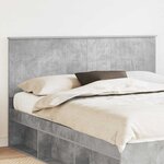 vidaXL Tête de lit Gris béton 160 cm Bois d'ingénierie
