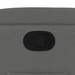 vidaXL Fauteuil inclinable en tissu gris foncé