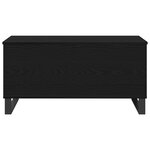 vidaXL Table basse Chêne noir 90 x 44 5 x 45 cm Bois d'ingénierie