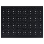 vidaXL Pomme de douche pluie Inox 40x30 cm Rectangulaire Noir