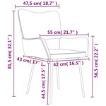 vidaXL Chaises à manger lot de 2 Vert foncé Velours