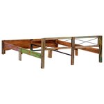 vidaXL Cadre de lit sans matelas Bois de récupération massif 180x200cm