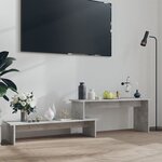 vidaXL Meuble TV Gris béton 180x30x43 cm Bois d'ingénierie