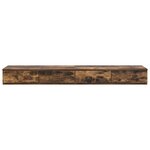 vidaXL Tiroirs de lit avec tiroir Chêne fumé 150 x 36.5 x 16.5 cm