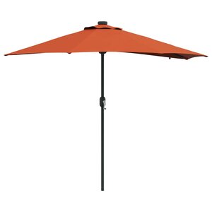 vidaXL Parasol de jardin Couleur terre cuite 294 x 150 x 223 cm tissu