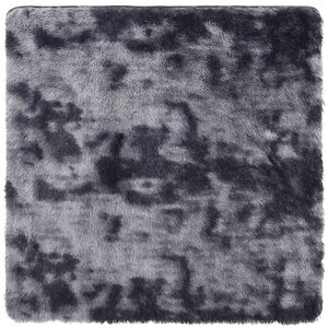 vidaXL Tapis Shaggy à poils longs NAVARRA gris foncé 240x240 cm