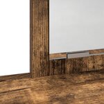 Coiffeuse vidaXL avec tiroirs en chêne fumé 100x41x140 cm