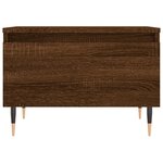 vidaXL Tables basses 2 Pièces chêne marron 50x46x35 cm bois d'ingénierie