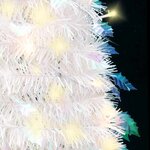 vidaXL Sapin de Noël artificiel escamotable 50 LED blanc 120 cm