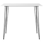 vidaXL Ensemble de bar 5 Pièces Blanc et gris