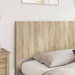 vidaXL Cadre de lit avec rangement et tête de lit Chêne Sonoma