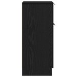 vidaXL Buffets 2 Pièces Chêne noir 30 x 30 x 70 cm Bois d'ingénierie
