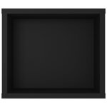 vidaXL Meuble TV suspendu Noir 100x30x26 5 cm Bois d’ingénierie