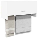 vidaXL Garde-robe blanc 70x32 5x35 cm bois d'ingénierie